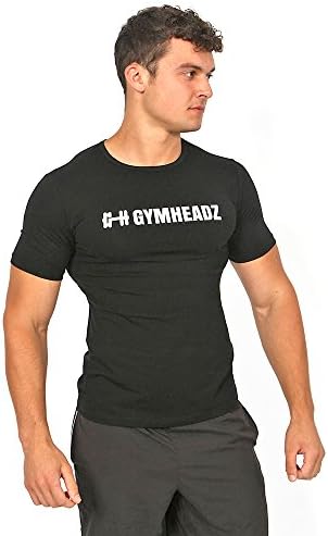 Gymheadz Ikon T-Shirt - Grey (Medium, Black)