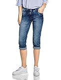 3/4-Denim Scarlett mit Crash-Effekt und leichten Crinkles von Cecil