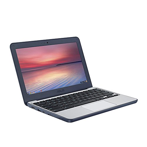 ASUS Chromebook C202SA-GJ0024 11 6-inch Laptop Intel Celeron N3060 1 6 GHz 2 48 GHz Turbo Processor  2GB RAM  16GB eMMC  HD Display  1366 x 768 Resolu