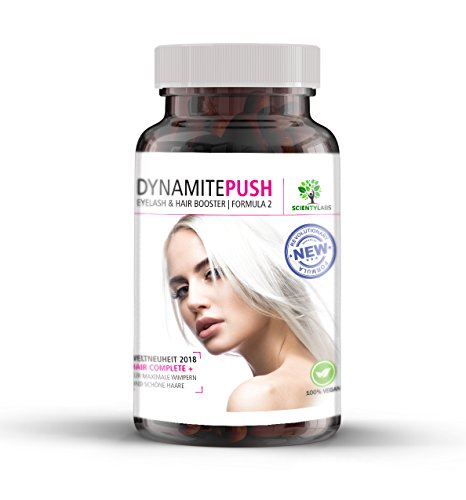 Dynamite Push! - Die Weltneuheit aus den USA. Eyelash und Hair-Booster Vitaminkomplex. Speziell entwickelt für ein noch schnelleres Wachstum der Wimpern und Haare. Der US Hit erstmals in Deutschland.