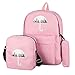 Produktbild 3 pcs Damen Rucksack Sets,BestShope Bunter Regenschirm Muster Groß FreizeitRucksack Schulrucksack Reisetasche& Handtasche Beuteltasche und Kleine Geldbörse Geldbeutel für Jugendliche Männer Mädchen