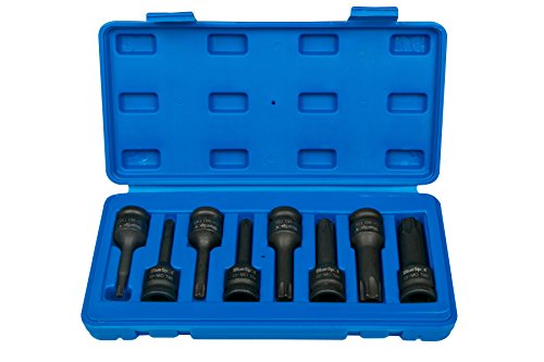 Blue Spot Tools 01506 impacto Torx sockets, Negro, 1/2-inch, juego de 8 piezas