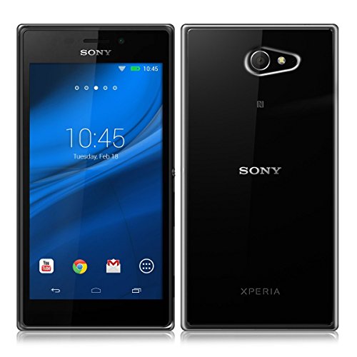 Funda Carcasa Gel Transparente para SONY XPERIA M2 Ultra Fina 0 33mm  Silicona TPU de Alta Resistencia y Flexibilidad  Electr  nica Rey  