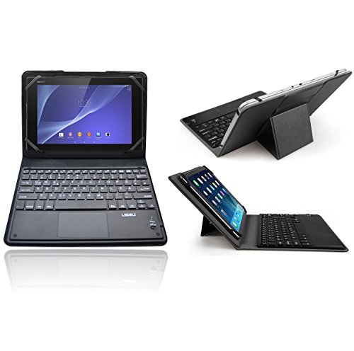 LEDELI Bluetooth QWERTZ deutsche Tastatur Tasche Case für Sony Xperia Tablet Z2