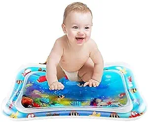 ADRIAN Baby Kids Water Play Mat Toys Inflatable Tummy Time Leakproof Water Play Mat, Fun Activity Play Center Indoor and Outdoor Water Play Mat for Baby. (Multi-2)