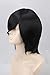 Topcosplay Unisex Universal Short Straight Cosplay Costumes Halloween Party Hair Full Wigs (Black)