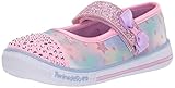 Lighted Toe Cap. Skechers Twinkle Play-Starry Sparks, Bailarinas con Punta Cerrada para Niñas, Rosa (Pink Multi Pkmt), 24 EU
