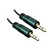 Price comparison product image 3.5mm Mini Stereo Jack To Jack Aux Cable Audio Auxiliary Lead Pc Car Gold 1M