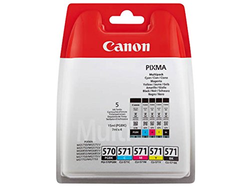 Canon original – Canon Pixma MG 6853 (PGI-570 CLI 571 / 0372 C 004) – Tintenpatrone MultiPack black black cyan magenta yellow - 3