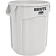 Rubbermaid Commercial Products Vented Brute Round Container 38 Litre White FG261000WHT