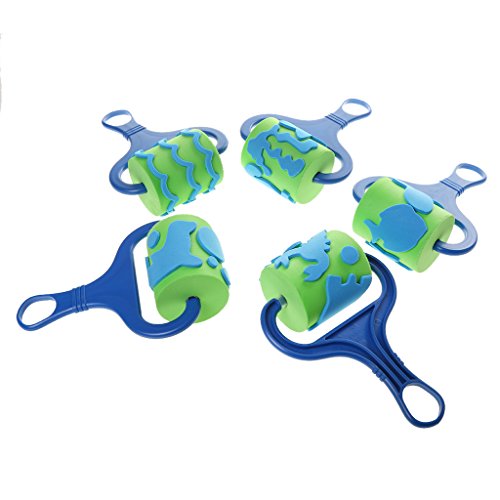 MagiDeal 5pcs Schwamm Farbroller Farbrolle Malerwalze Malerrollen Ozean Tiere Muster für Kind Spielzeug - 2