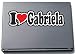 Produktbild INDIGOS UG - Aufkleber - I Love Heart Decal Sticker Laptopskin Laptopaufkleber 210 mm - Ich Liebe - Name (Mann, Frau, Kind, Junge, Mädchen) - I Love Gabriela