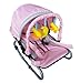 FoxHunter New Baby Infant Child Bungee Bouncer Rocker Recline chair With Hood and Toys Bar Pink 38cm X 34cm X 78CM