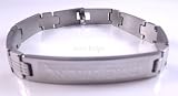 Die Länge ist 20,5 cm. Schma Jisrael Judaika-Armband, Kabbalah-Armband, silberfarbener Schmuck