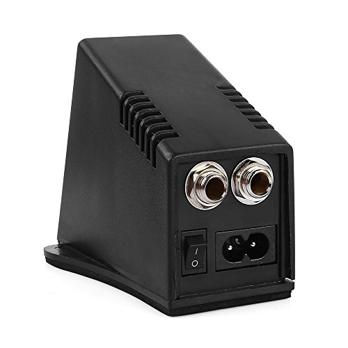 Hommii LCD Digital Pro Tattoo Machine, Tattoo Power Supply Kit , Tattoo Netzteil, Tattoo Zeiger; Tattoo Stromversorgung Gerät Fußpedal + 2Clip Cord - 6