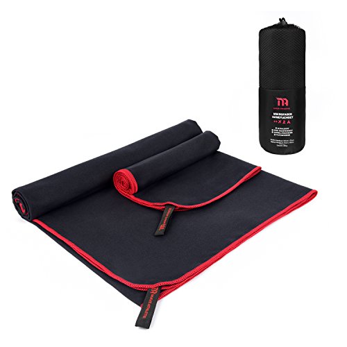 MAVE ATHLETIC ® 2er Set PREMIUM Mikrofaser Handtücher – Leicht, Schnelltrocknend & Antibakteriell – Microfaser Reise-, Sport-, Fitness- Handtuch, Reisehandtuch - 8