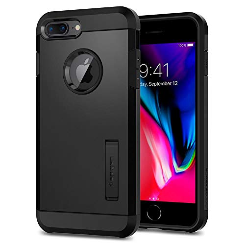 Spigen  Tough Armor 2   Generaci  n Funda iPhone 8 Plus y 7 Plus con Extrema Protecci  n y Tecnolog  a de Coj  n de Aire con Kickstand para iPhone 7 Plus  2016   iPhone 8 Plus  Negro 