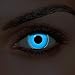 Produktbild Farbige Kontaktlinsen Blau"Blue UV" - Ideal für Halloween, Karneval, Fasching oder Fastnacht - von Colour Perfection ® TM - weich ohne Stärke als 2er Pack