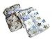 Set of 2 Luxury Soft Fleece Baby Blankets by First Steps, Pink, Blue or Cream. Ideal Newborn Baby Gift Perfect for Twins (Cream Giraffes & Stars)