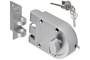 SUMBIN Jimmy Proof Deadbolt Door Lock,Silver Finished