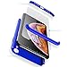 Price comparison product image WYRHS Huawei Mate 20 Pro Case 360 Degree Protection 3 in 1 Case With [Tempered Glass Screen Protector] Hard PC Silicone TPU Bumper Shockproof Scratch-resistant Case - Blue