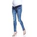 Light Vintage Maternity Jeans Pregnancy Pants (18, Indigo)