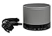 Produktbild Bluetooth Lautsprecher, silber, 6x6x5 cm, mit Freisprecheinrichtung, Reichweite: ca. 10m, aus Aluminium und Kunststoff gefertigt, Speaker Reiselautsprecher Reiseboxen Boxen,