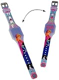 Unbekannt Kinderuhr - LED / LCD - Licht Spots - Digital -  Frozen - Disney die Eiskönigin  - incl. Name - hochwertige Uhr mit Datumsanzeige - für Mädchen - Quarz Kind..