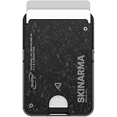 Skinarma Metal Tasarımlı 2 Hazneli Vektor Serisi Magnetik Magsafe ile Uyumlu Standlı Kartlık RFID Engelleyici (Siyah-Gri)