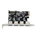 Produktbild KKmoon 4-Port USB 3.0 SuperSpeed   PCI-E PCI Express Card SATA mit 15-POLIG Stromanschluss NEC uPD720201