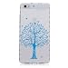 Produktbild Etui Huawei P8 Lite, E-Lush de Protection TPU Silicone Clair Transparente Ultra Mince Souple Douce Premium Durable Protecteur une Adhérence exacte Sans Encombrement Douce Coque pour Huawei P8 Lite [Anti - rayures] [absorbant les chocs] [Anti - empreintes digitales] - Tree Bleu