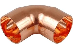 AOE PERFORMANCE 10 x Copper End Feed Elbow 90° 22mm F x F Fitting Plumbing Joining Pipe Water Gas