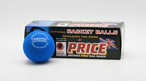 Price - Balle de Racketball - Bleu - Fabriqué au Royaume-Uni - Normes ESRA