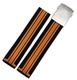 ROUHO Schwarz/Blau/Orange Silikon Diver Watch Band Kautschukband Für Tissot T-Race-Orange