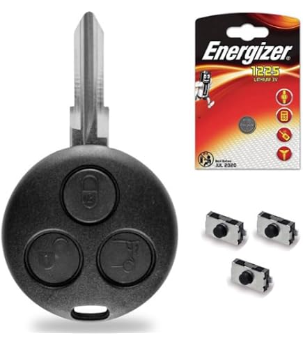 Coque De Télécommande De Clé 1 Bouton Pour Smart Fortwo 450, Forfour, Roadster - Neuf ACS