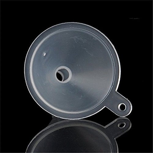 Westeng Mini-Trichter, aus Kunststoff, transparent, 12 Stück, für Küche/Labor/Garage/Auto, 27 mm/6,4 mm - 4