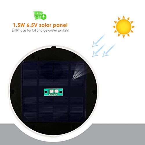 Albrillo Solarleuchten Garten Kugel Automatisch-Farbwechsel Ø 30cm - 3