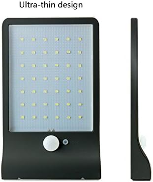 Rominetak Solar Motion Sensor Light 42 LED 550Lumens Max Solar Wall Lights Outdoor Ultra Slim Wireless Waterproof Garden Yard Street Lighting With Rechargeable 18650 Batteries