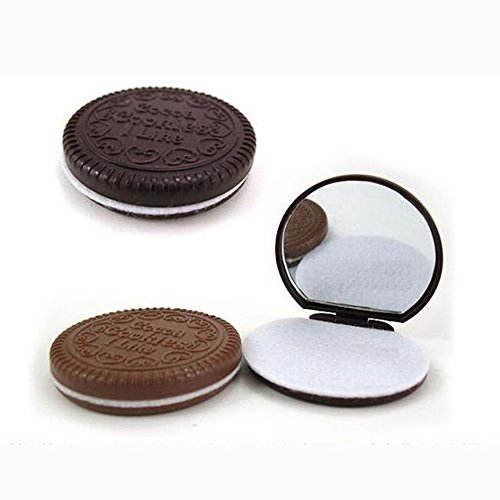 Seguryy 1pc Make up Spiegel schoko keks kamm tragbaren mini tool (zufällige) - 7