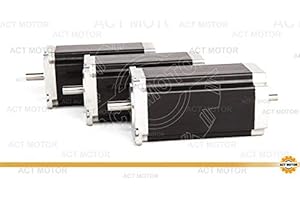 DE-SHIP FREE Nema23 3PCS Stepper Motor 23HS2430B 112mm 3.0A 425oz-in Ø 8mm Dual Shaft CNC OEM ACT MOTOR GmbH