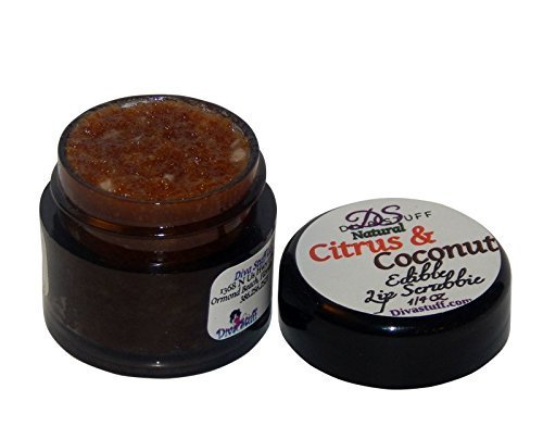 Citrus Coconut Flavored Natural Lip Scrub By Diva Stuff, 1/4 Oz by Diva Stuff
