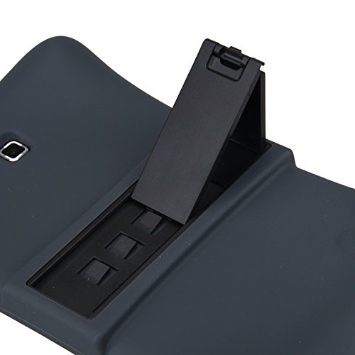 NEWSTYLE Samsung Galaxy Tab 4 7.0 Kinderfreundliche Silikon Hülle Schutzhülle Tasche Case für Samsung Tab 4 SM-T230 / T231 / T235 (7 Zoll) – Schwarz - 4