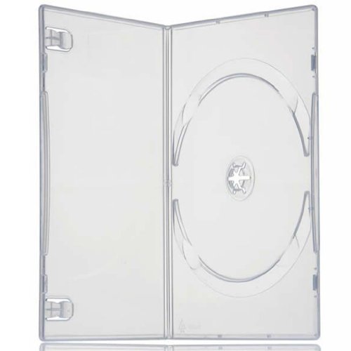 Four Square Media - Caja para DVD individual (7 mm, 50 unidades), transparente