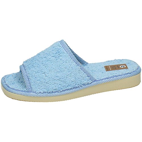 GEMA GARCIA 1786 Zapatillas DE Rizo Mujer Zapatillas CASA Celeste 36
