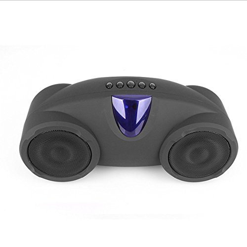 Preisvergleich Produktbild Neue Fernbedienungs-Luft Kanal-Bluetooth-Lautsprecher, Tragbare FM-Radio-HiFi-Lautsprecher mit Fernbedienung Unterstützt USB, SD Card Aux Input Output,Black