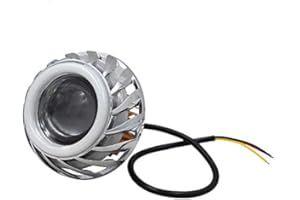 Riloer LED Angel Eye Fari Universali Motociclette Motorcycle ATV Scooter DRL Driving Fari fendinebbia