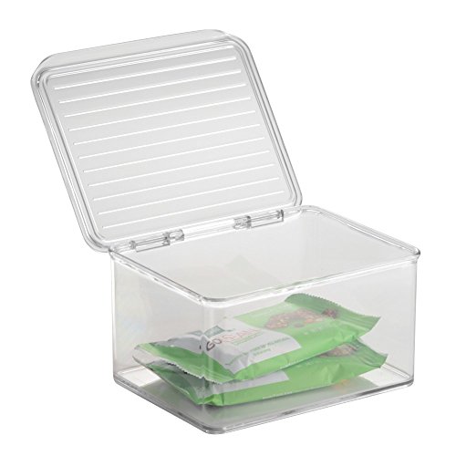 InterDesign 62530EU Cabinet Binz Stabelbare Kästen, Durchsichtig - 3