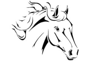 CFSUPPLIES HORSES HEAD (Large A3) Airbrush, Wall Art , Paint Stencil, Genuine Mylar Re-Useable 125 micron
