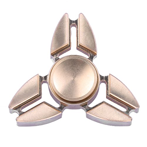 Nilover Fidget Spinner Alloy Tri Fidget Spinner with High Speed Ceramic Bearing Stress Reducer Reliever Toy for ADD, ADHD, Anxiety, Children and Adults Gift, Gold Nilover Fidget Spinner Alloy Tri Fidget Spinner with High Speed Ceramic Bearing Stress Reducer Reliever Toy for ADD, ADHD, Anxiety, Children and Adults Gift, Gold