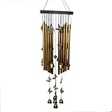 Windspiel ist hübsch und nicht zu groß und steht über Hängekörbe, aber groß genug, dass es spürbar ist, wenn der Wind weht.